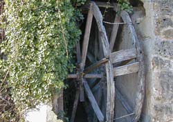 Waterwheel of an ancient oil mill