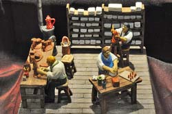 Santons of santon makers (<i>santonniers