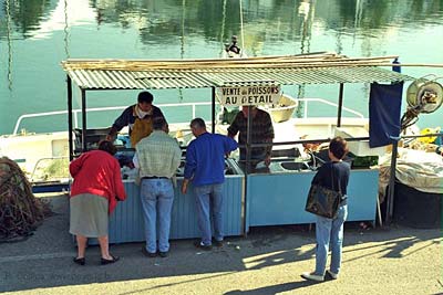The fresh-fish stand at the