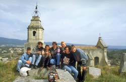 A group of local lads at
