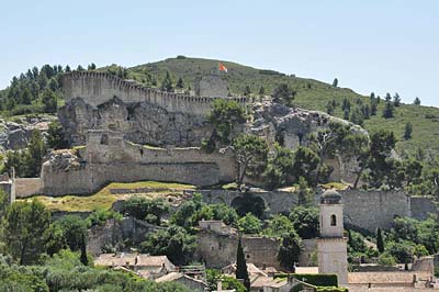 Boulbon fortress and bell tower of
