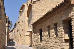 Stone walled houses in the village