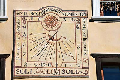 A 19th-century sundial on a