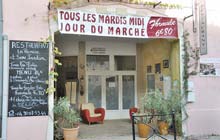 A Cucuron village restaurant