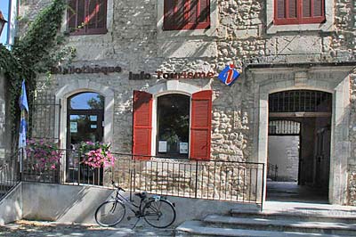 The Eyragues Office de Tourisme, beside