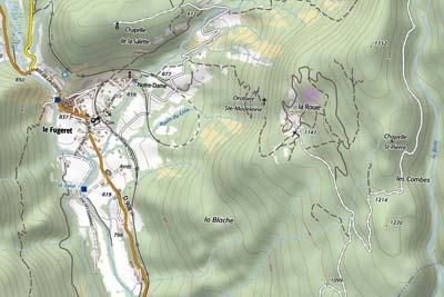 La Fugeret local map