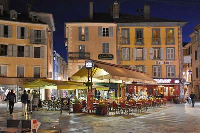 Nighttime on the main square of