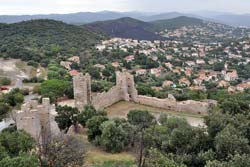 A corner of Chateau d'Hy&egrave;res overlooking