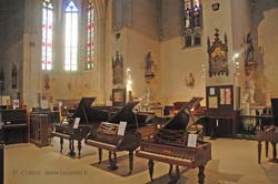 The interior of Limoux's Piano Museum