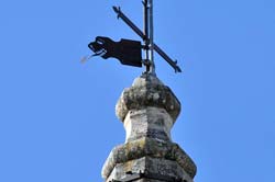 Devlish weather vane on the Mallemort