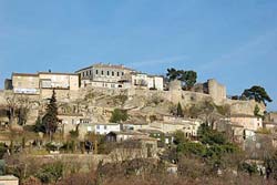 Ancient fortified walls and round towers