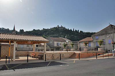 An open square on the main