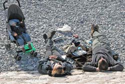 December sun at the beach, Nice