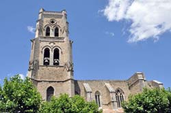 Imposing belfry of Pont-Saint-Esprit's