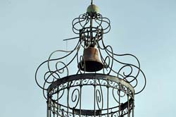 Ornate campanile on Notre-Dame-et