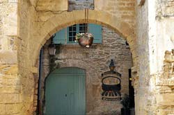 View through the fortified entry of