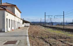 Remoulins' railway station - no longer a