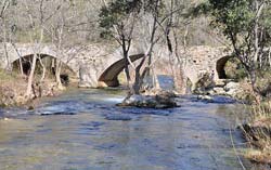 The Roman bridge across the Caramy