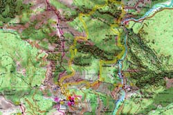 Hiking map Utelle, St-Honorat, Le