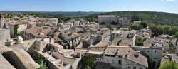 Panoramic view from the King's Tower, Uzes Medieval Garden