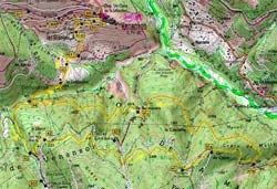 Hiking Map Venanson village, southeast loop